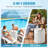 3-in-1 50Lbs PP Patio Side Table Umbrella Base with Storage-954129055