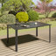 Table de salle à manger rectangulaire d'extérieur L 63 po x l 38 po