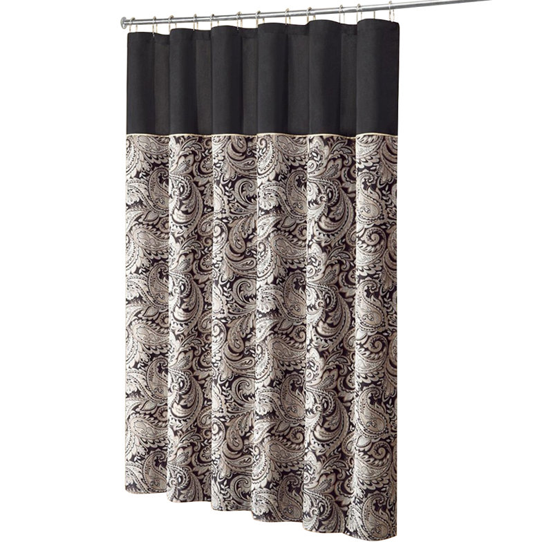 Rideau de douche jacquard, Gris
