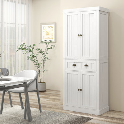 HOMCOM 72" Farmhouse Kitchen Pantry Cabinet