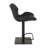 Corrie Swivel Upholstered Adjustable Height Counter Stool with Metal Frame