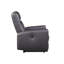 Fauteuil inclinable électrique brun en cuir fleur