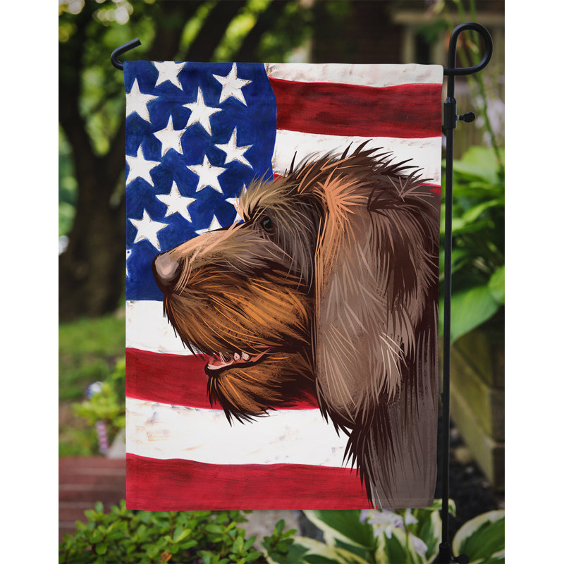 Polyester à 2 côtés 15 x 11 po drapeau de jardin, Berger d'Asie Centrale