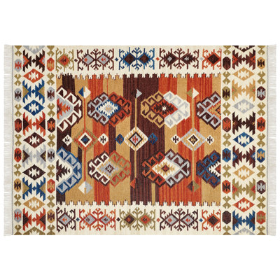 Shelstead Southwestern Wool Hand Woven Area Rug