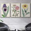 Garden Gems IV, ensemble de 3 toiles encadrées sur toile-97793032-97793027