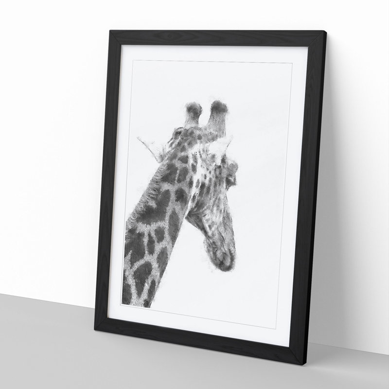 Giraffe Vol.5 - Framed Print, Black Framed, 48cm H x 36cm W x 2cm D