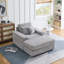 Canapé simple en velours côtelé de 42,52 pouces, avec un coussin décoratif, deux coussins décoratifs, une conception simple, des couleurs vives, peut s'agencer au ton général, beau et pratique-2065531356