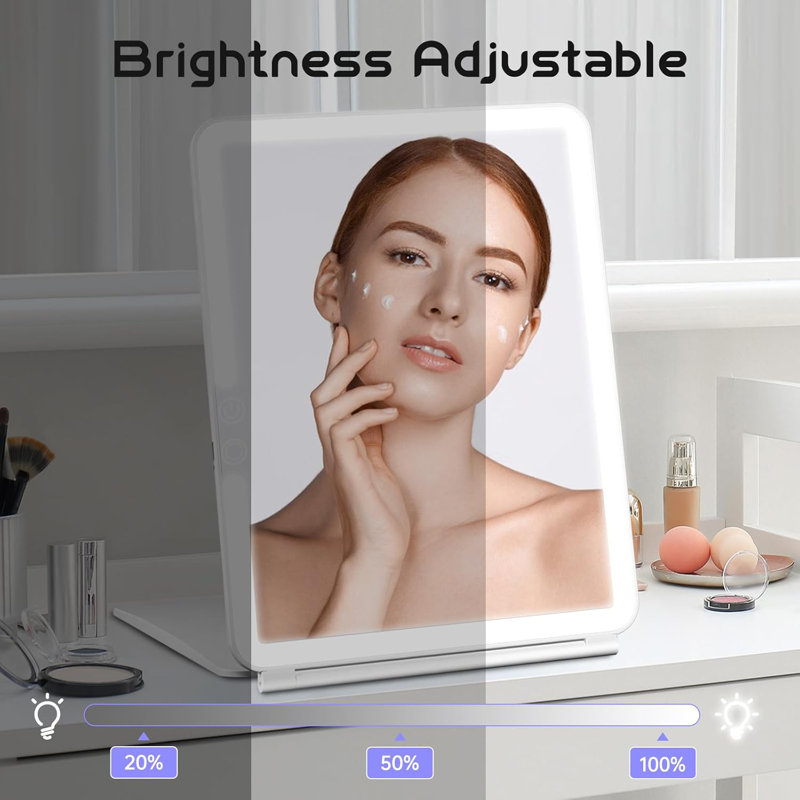Miroir de maquillage portatif