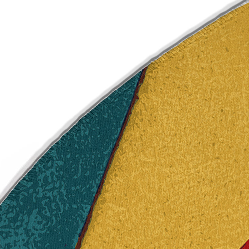 Tapis intérieur et extérieur Snappy Wiggle, Rond 5 pi