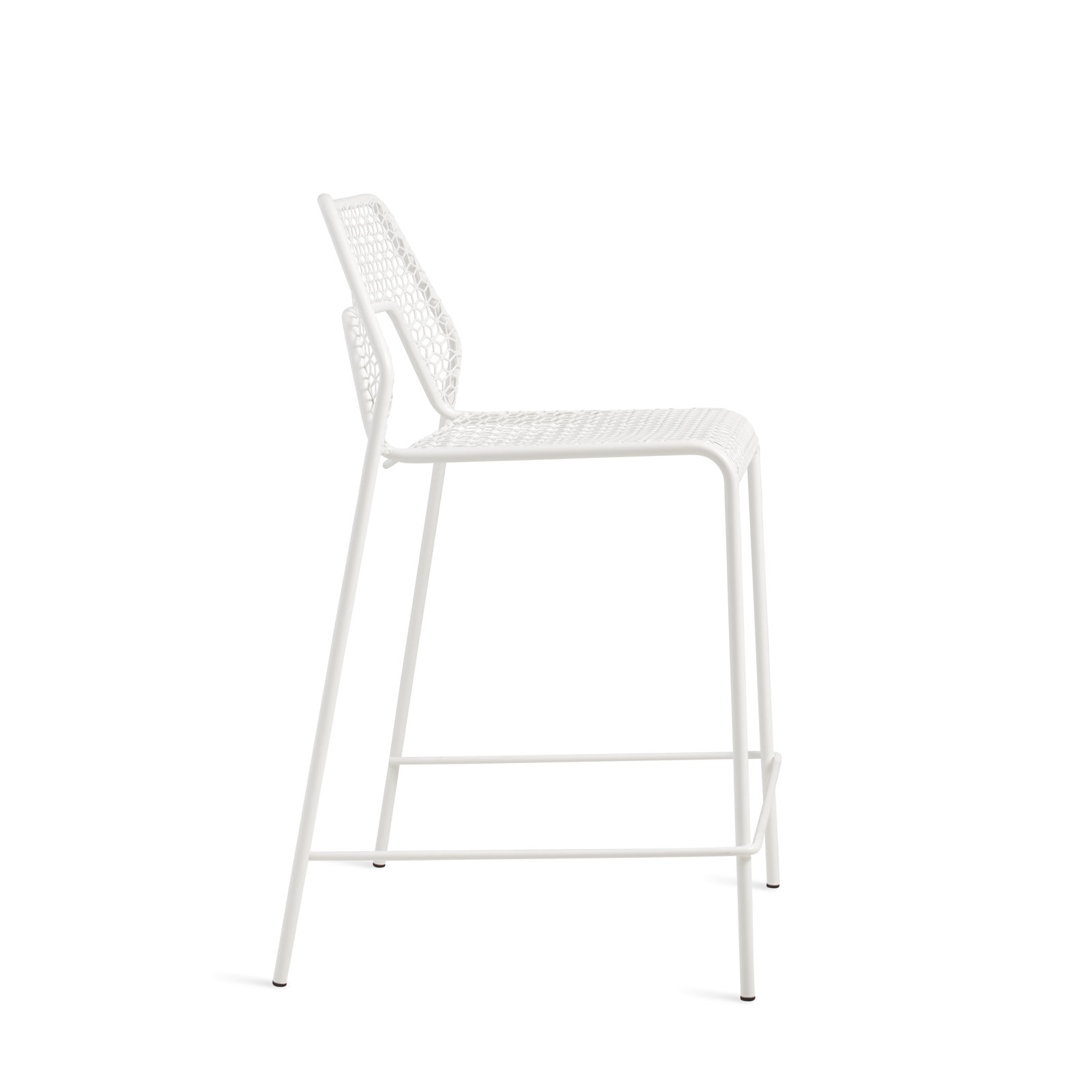 Hot Mesh Outdoor Bar Stool, Off White, Counter Stool (24.4" Seat Height)