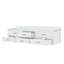 Meuble-lavabo double avec comptoir en quartz blanc-273199471