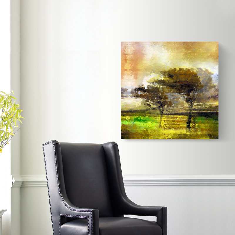 " Gust Of Wind " Painting Print, 36" H x 36" W