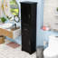 Armoire de rangement durable en panneau de fibres à densité moyenne avec tablettes réglables et tiroir spacieux