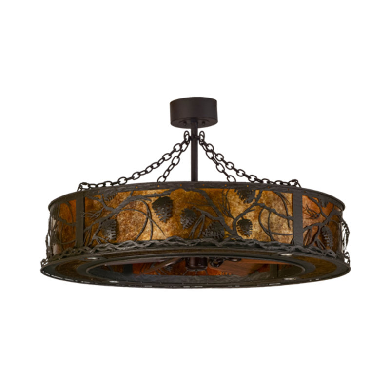 Whispering Pines Downrod Ceiling Fan