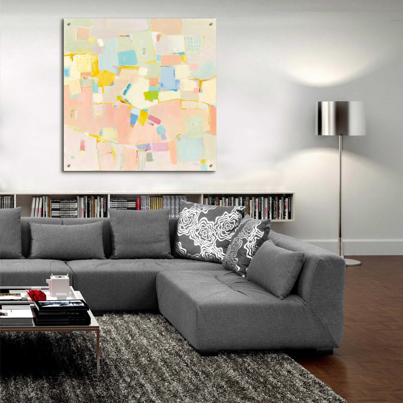 «Block Party» par Phyllis Adams, H 36 po x l 36 po x P 0,2 po