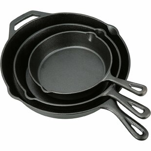 3Pcs Pre Seasoned Cast Iron Skillet Set 6 8 10in Non Stick Oven Safe  Cookware Heat Resistant, 1 unit - Fry's Food Stores