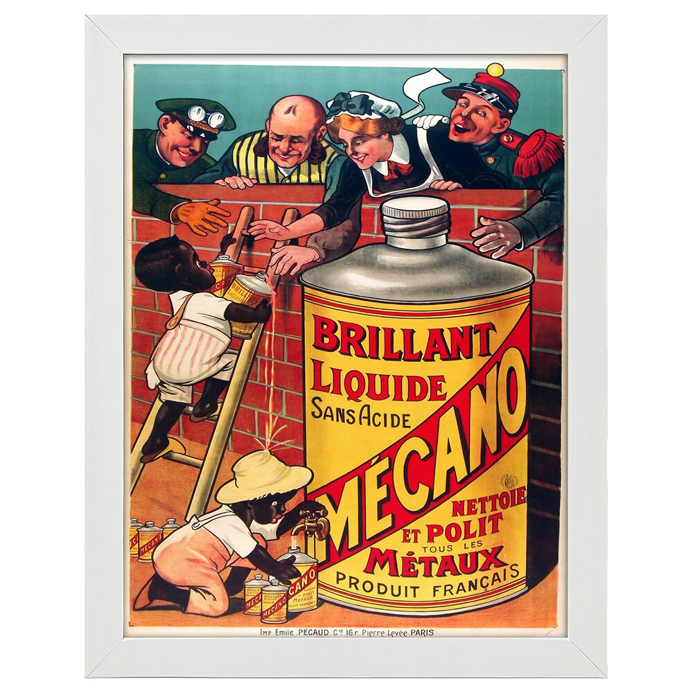 Leinwandbild Vintage Advertising Poster Brillant Liquide Mécano