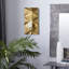 Applique murale dorée en acier inoxydable