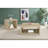 Distressed Pine Square Engineered Wood Coffee Table-1659667711