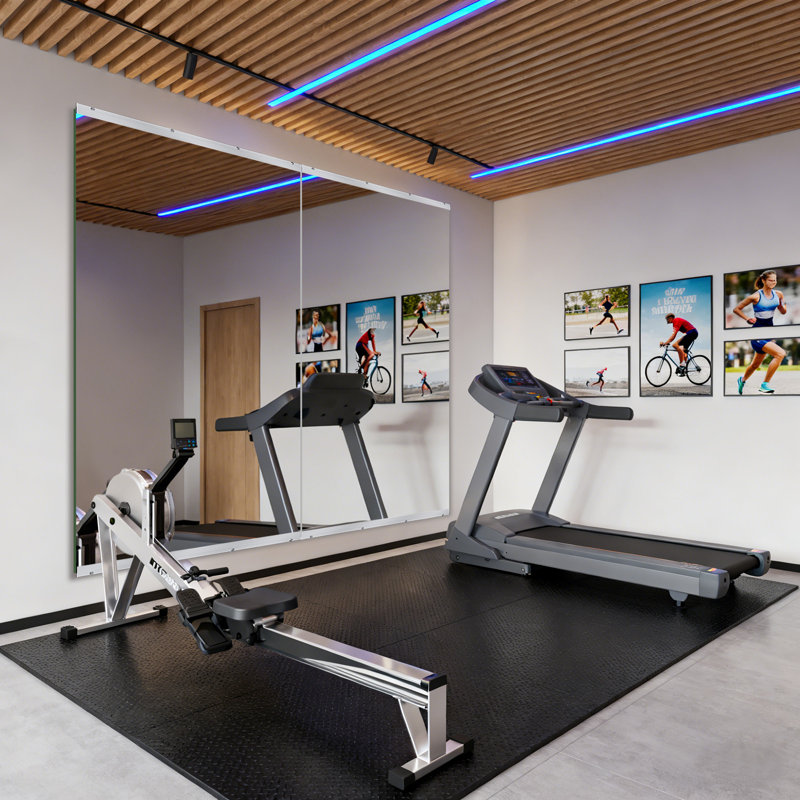 Extra-Large Home Gym Wall Mirror,Dance Studio Mirror,Tempered Glass Full Length Mirror, 72" x 36"