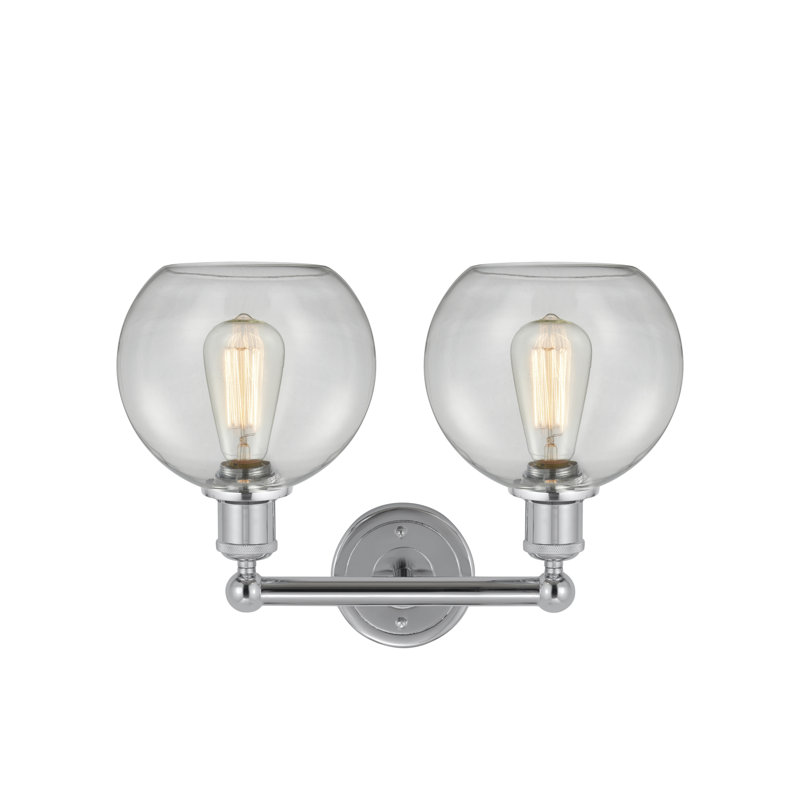 Ellington 2 - Light Dimmable Vanity Light, Clear, Polished Chrome