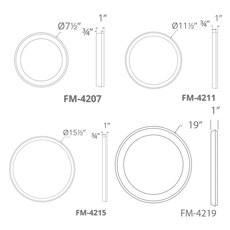 Sleek Argo Edge-Lit LED Flush Mount in Brushed Nickel
