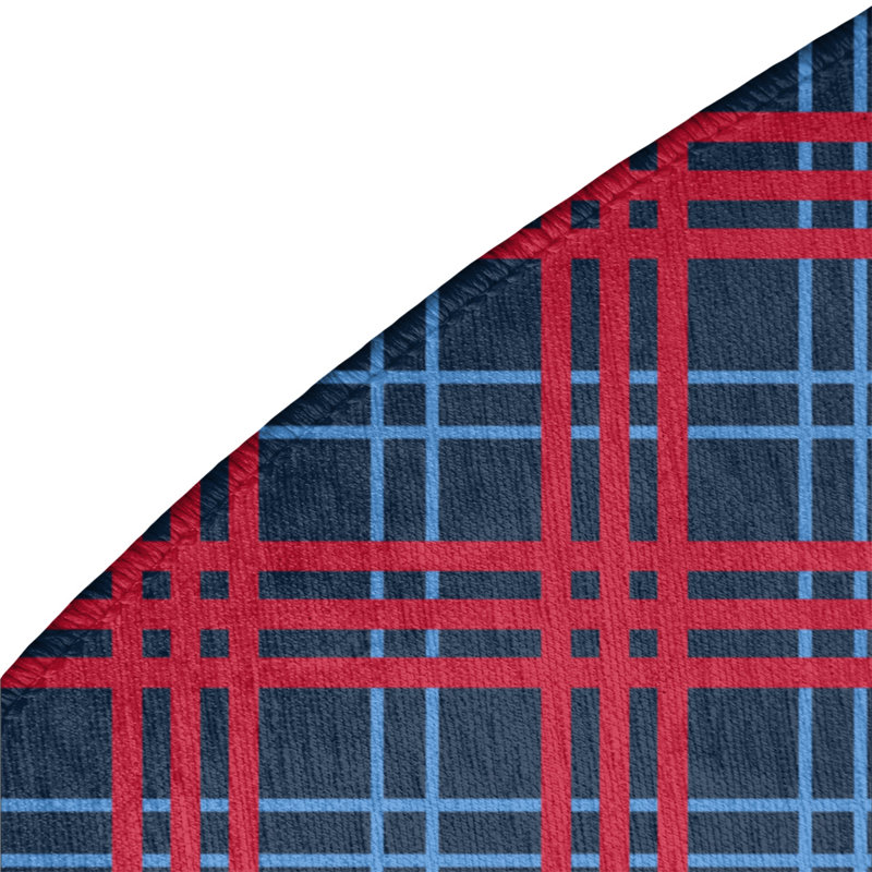 Plaid Indoor Rug, Round 5'