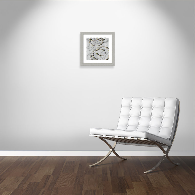 Éléments en mouvement - impression encadrée, Argent brossé, H 18,5 po x l 18,5 po x P 1,25 po