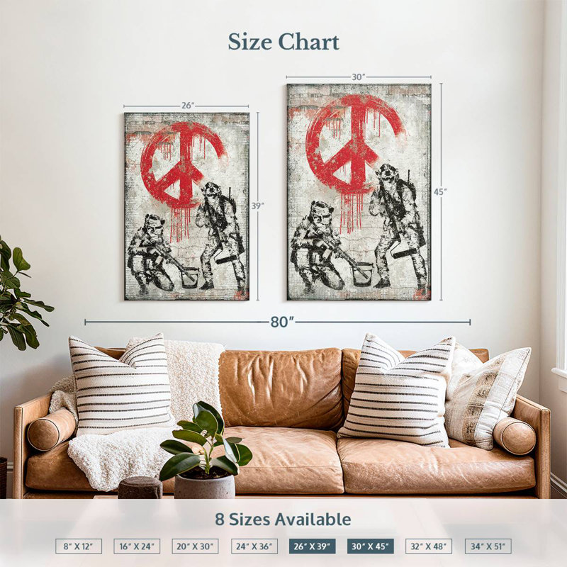 War And Peace, 39" H x 26" W