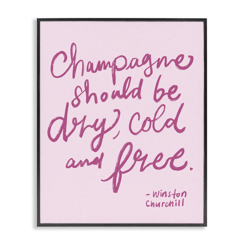  Dry Cold Free Champagne White Framed Giclee Art by Kristina Hultkrantz, H 20 po x l 16 po, Giclée encadrée noir minuit