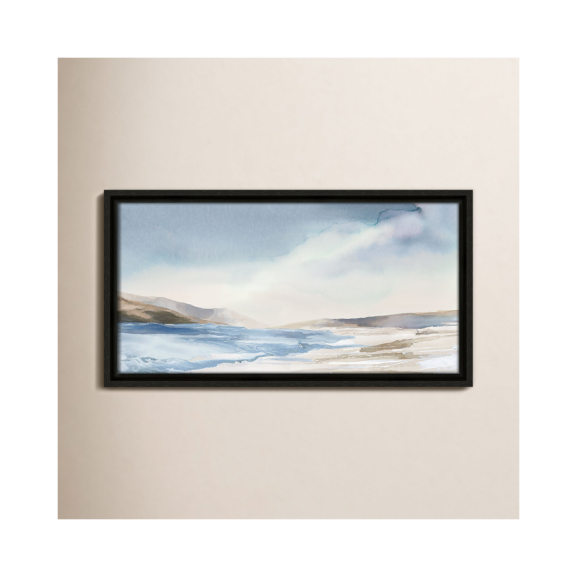 Mystic Shores Print by Mystic Shores, 9.5" H x 17.5" W, Espresso