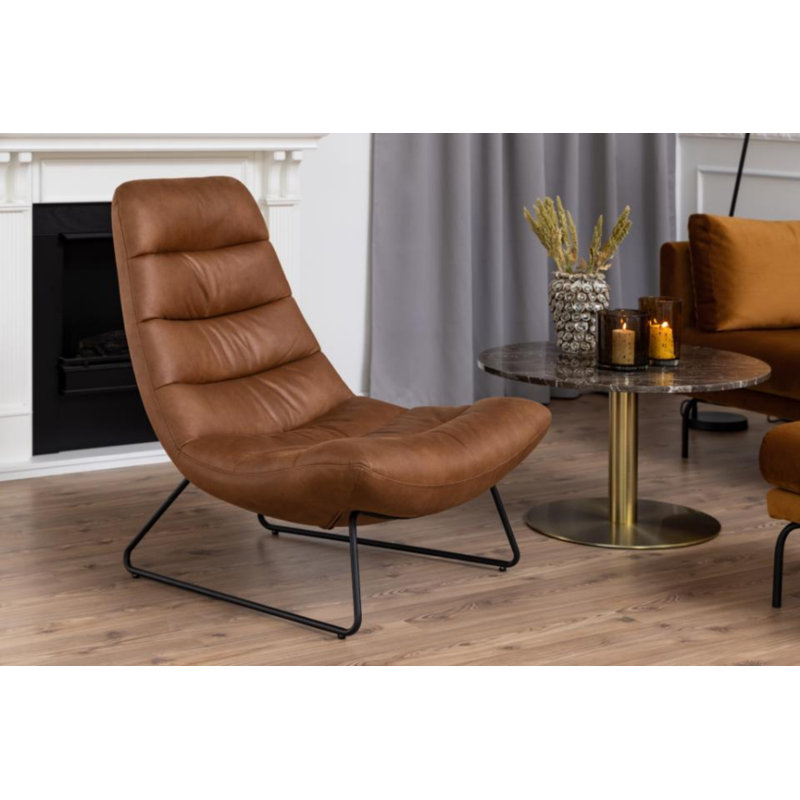 Breonah Upholstered Accent Chair, Caramel Brown