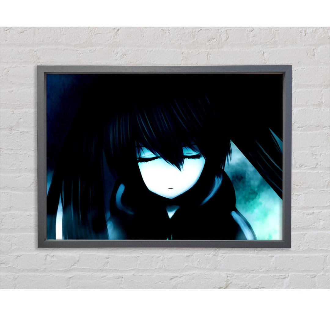 Black Rock Shooter - Einzelner Bilderrahmen Kunstdrucke auf Leinwand