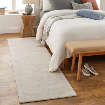 Tapis ivoire touffeté à la main Dingman