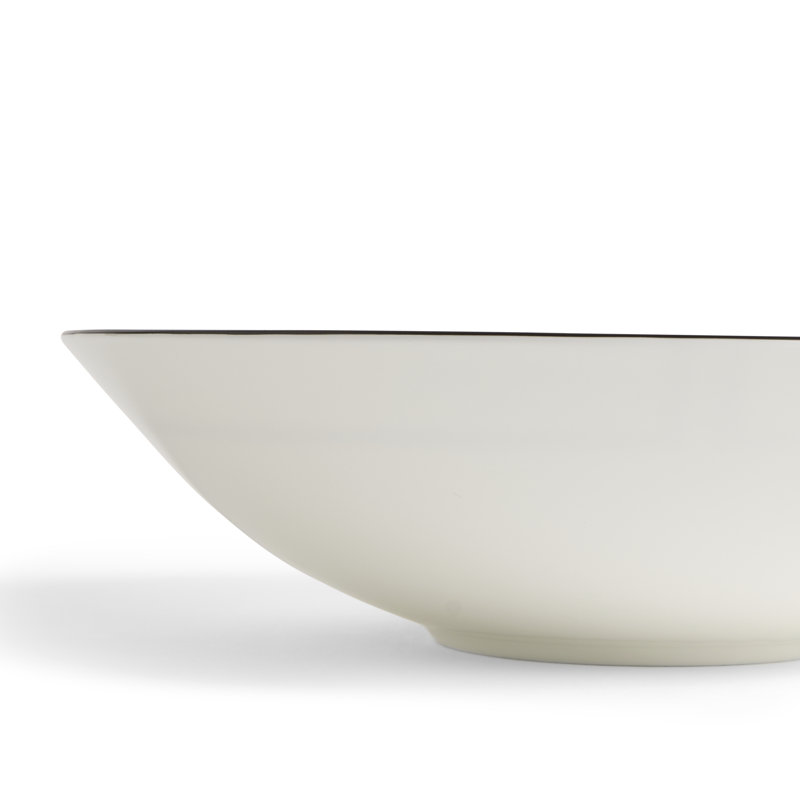 Bol de service rond en graphite 11,2 po Vera Wang Luxe