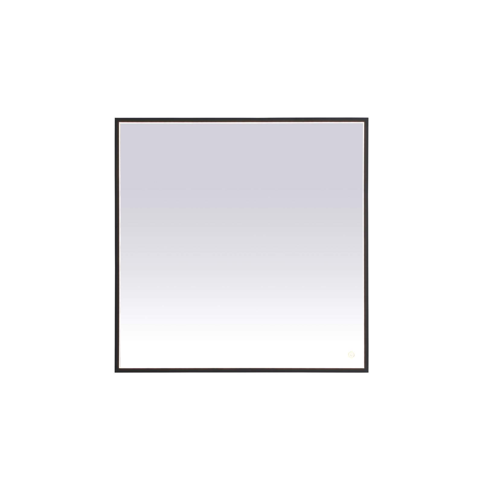 Piche Aluminum Mirror, Black, 36" x 36"