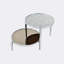 Table basse Jesko en verre et chrome