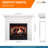 SimpliFire 36-in Inception Firebox with Wescott Mantel & Folio Decorative Front