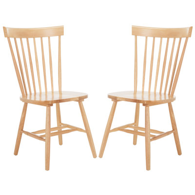 Chaise d'appoint à dossier Windsor en bois massif Matanna