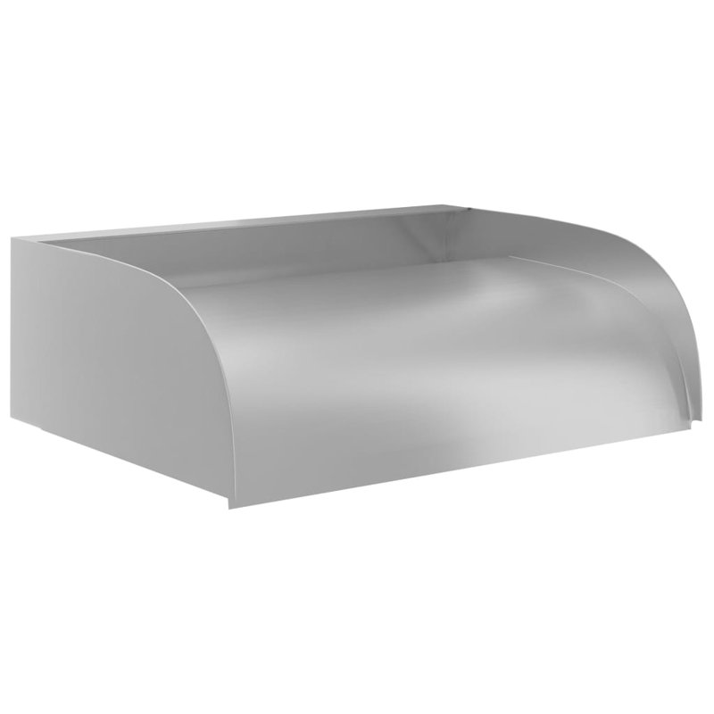 Carmelia Outdoor Stainless Steel Weather Resistant Waterfall Fountain, 14cm H x 45cm W x 34cm D