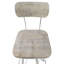 Tabouret de bar pivotant réglable moderne blanc-35291653