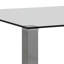 Toros Glass Top Metal Base Dining Table-20643429