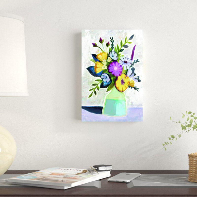 Impression de peinture graphique sur toile tendue, H 12 po x l 8 po