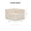 Méridienne de salon modulaire 6pc-707918618