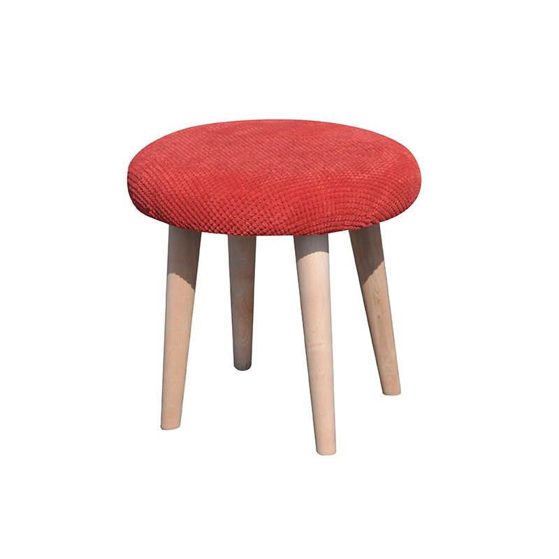 Manufactured Wood Accent Stool, Red