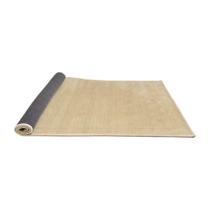 Tapis abstrait beige, Rond 7 pi
