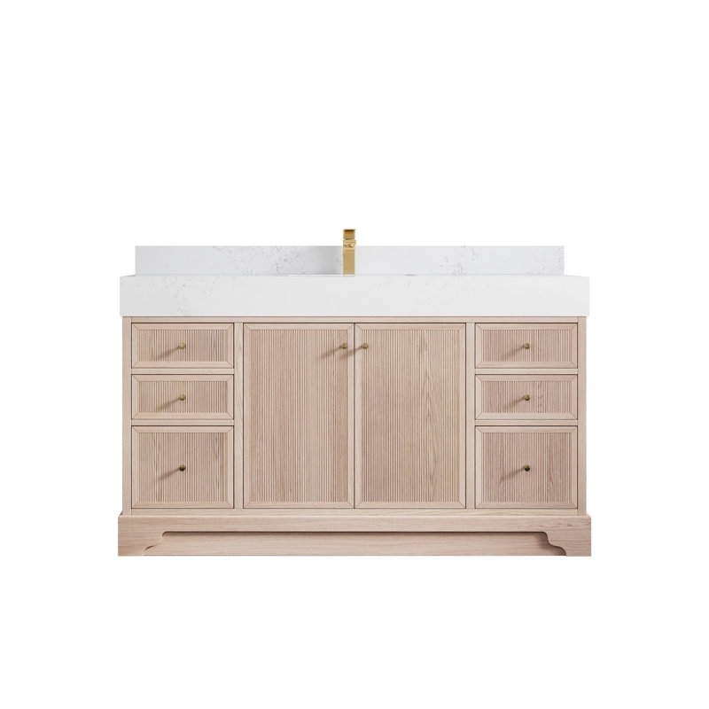 Ensemble de meuble-lavabo simple 60 "60", Empira blanc