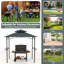 Pavillon de jardin 8 pi x 5 pi avec 2 tablettes et 7 crochets-107375146