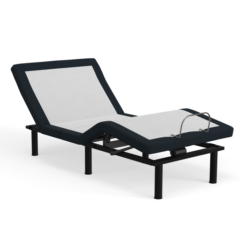 37" Width Twin Xl Adjustable Base: Massage, , Led Metal Leg Height Options, Massage Function