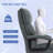 Big And Tall Office Chair, Up To 450 Lbs. Heavy Duty High Back Desk Chair With Swivel Wheels, Executive Computer Chair For Heavy People, Gray